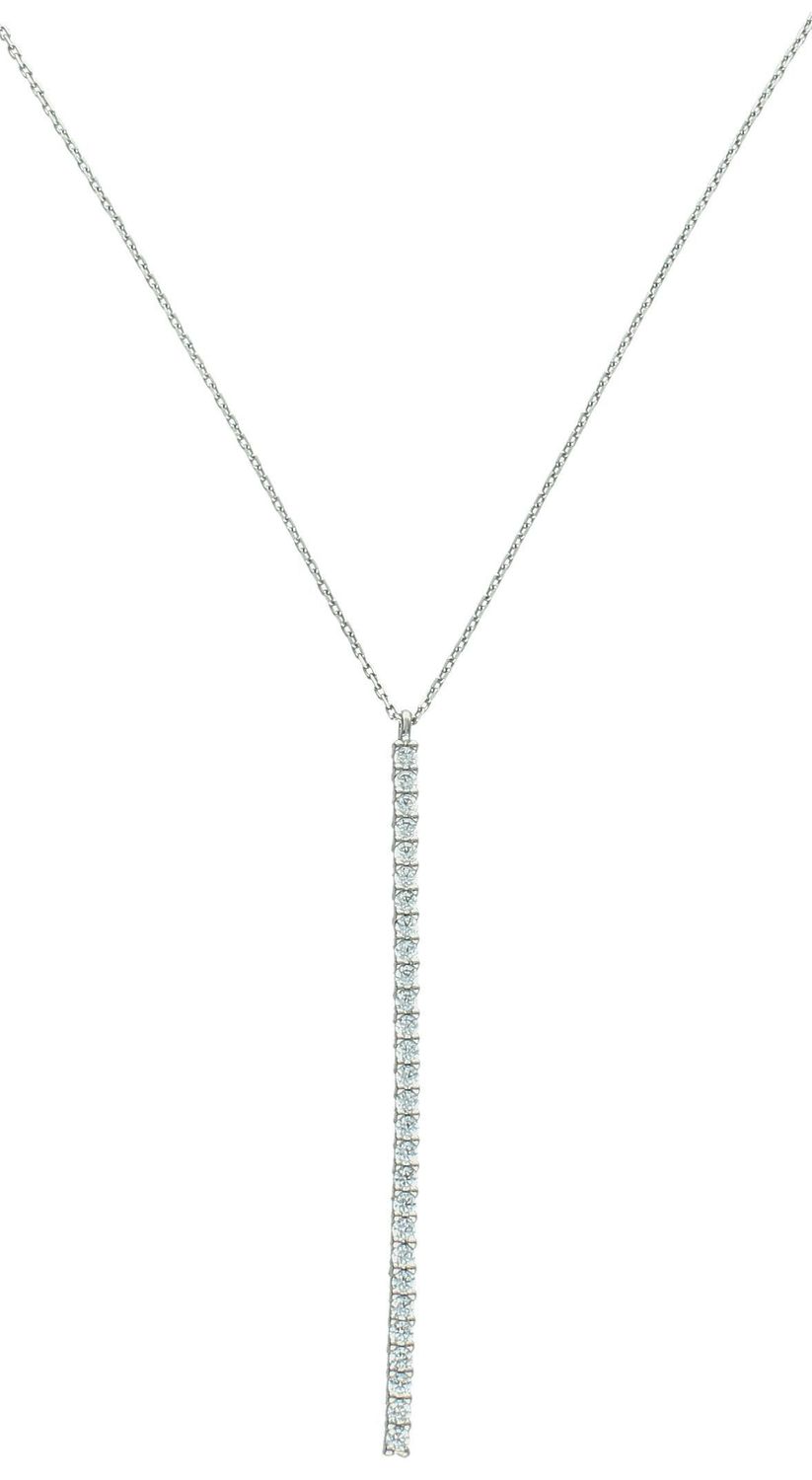 Naszyjnik srebrny pałeczka z cyrkonią Dallacqua ✓Srebrne Naszyjniki Damskie w Sklepie z Biżuterią zegarki-diament.pl✓Piękne i Eleganckie Naszyjniki dla Kobiet41.jpg